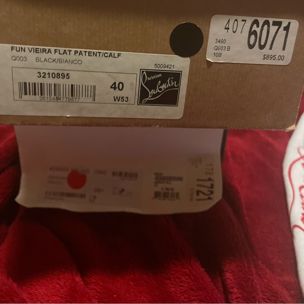 Brand new Christian louboutin unisex sneak/ shoe, retail for 895-1045 depending